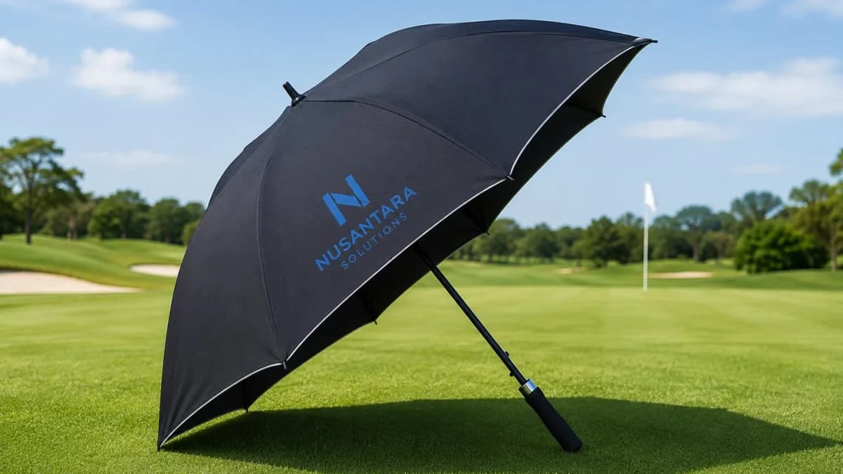 Payung Golf Premium — Custom Logo Perusahaan | Istana Payung