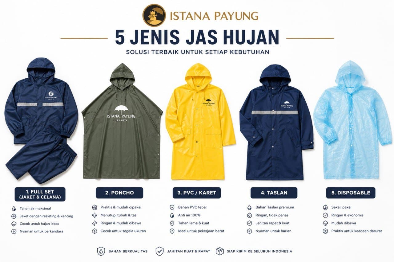 Jas Hujan Custom: Tren Souvenir Fungsional untuk Event Outdoor