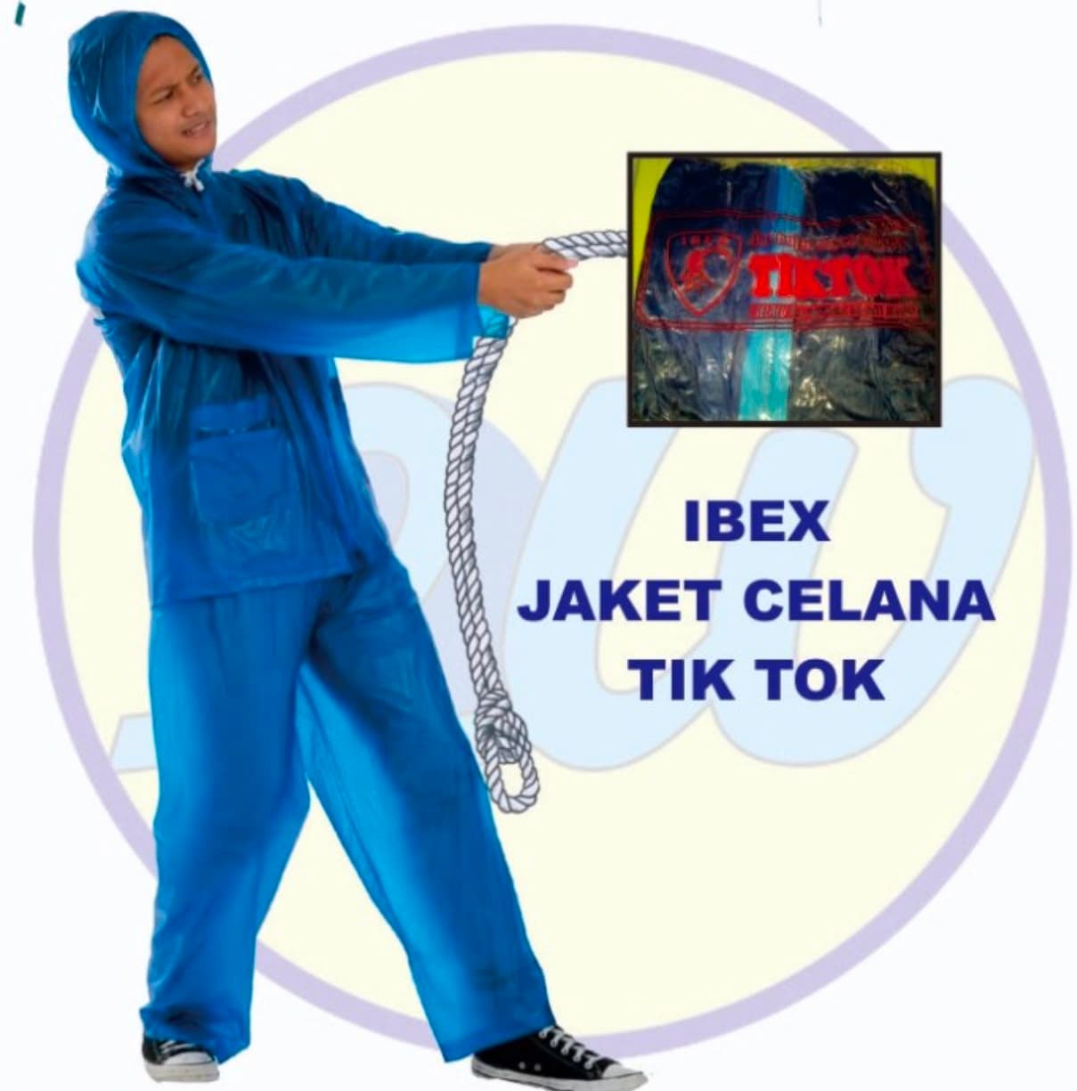 Jas Hujan Setelan Tiktok Ibex