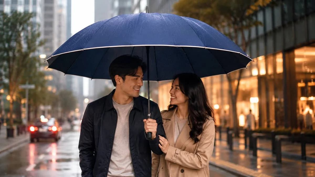 Payung Golf untuk Dua Orang: Romantis & Bebas Basah