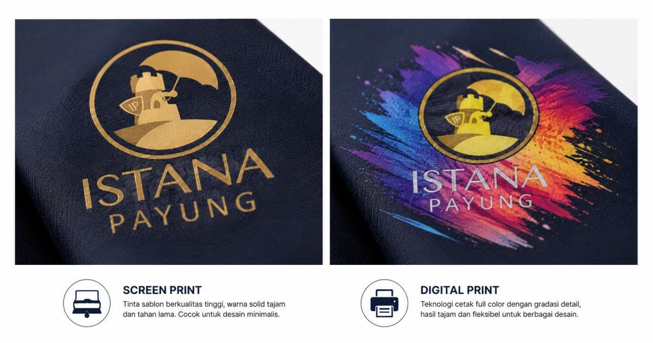 Cetak Payung Custom: Metode Sablon, Printing & Bordir untuk Logo Perusahaan