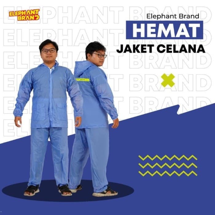 Jas Hujan Setelan Hemat Gajah
